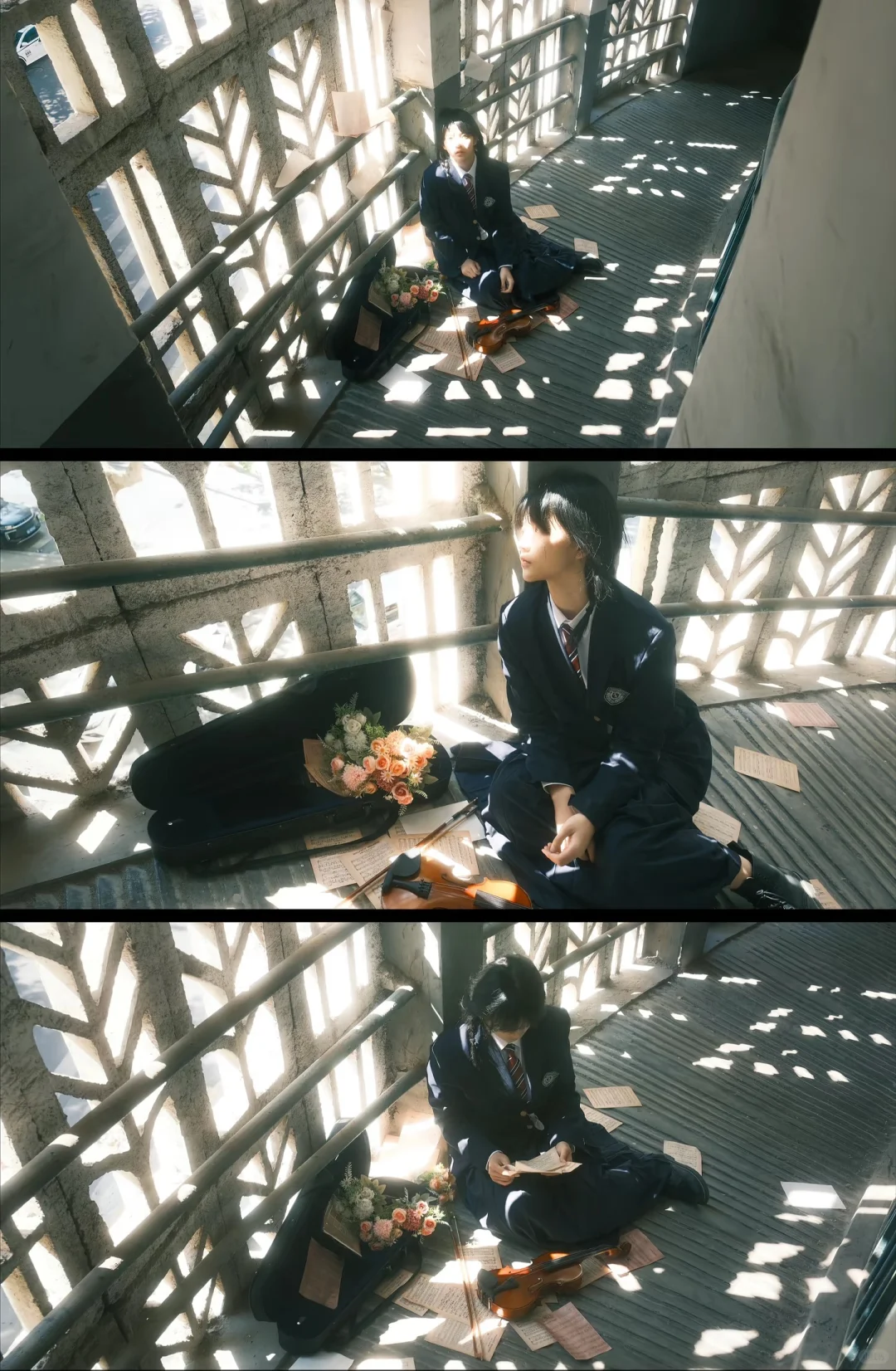 给同一个女生拍照半年的变化