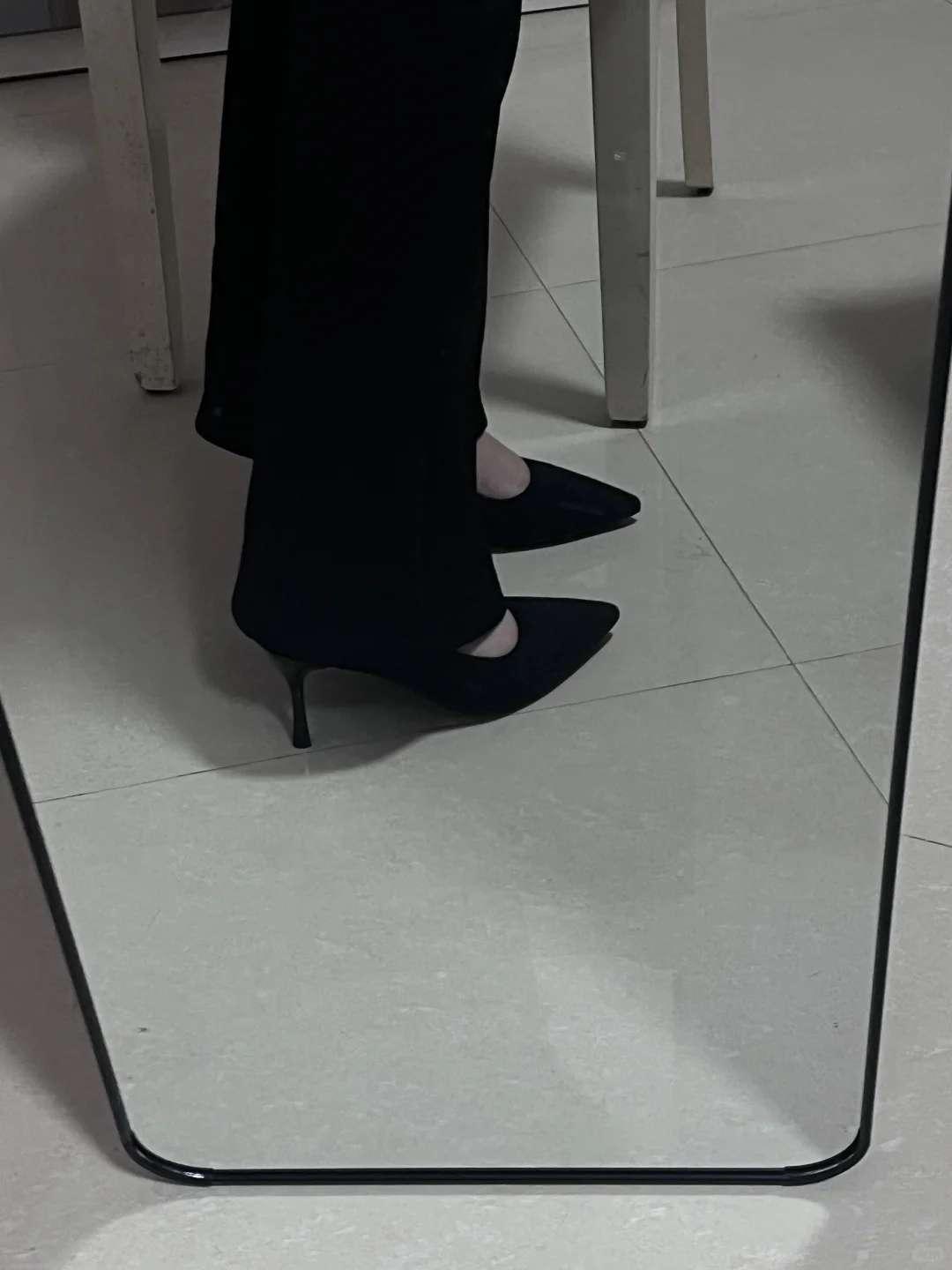 穿了高跟鞋才知道黑色7cm高跟鞋永远的神