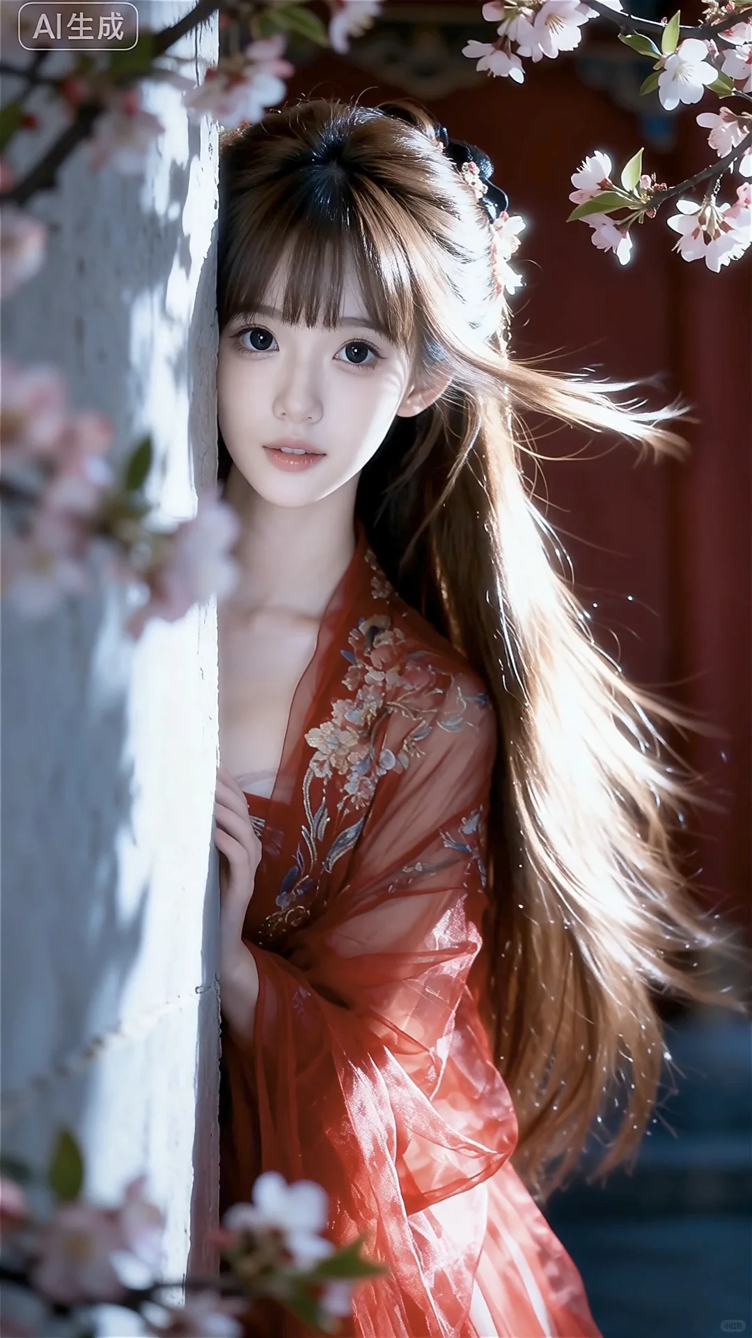 🌸红裙古风少女