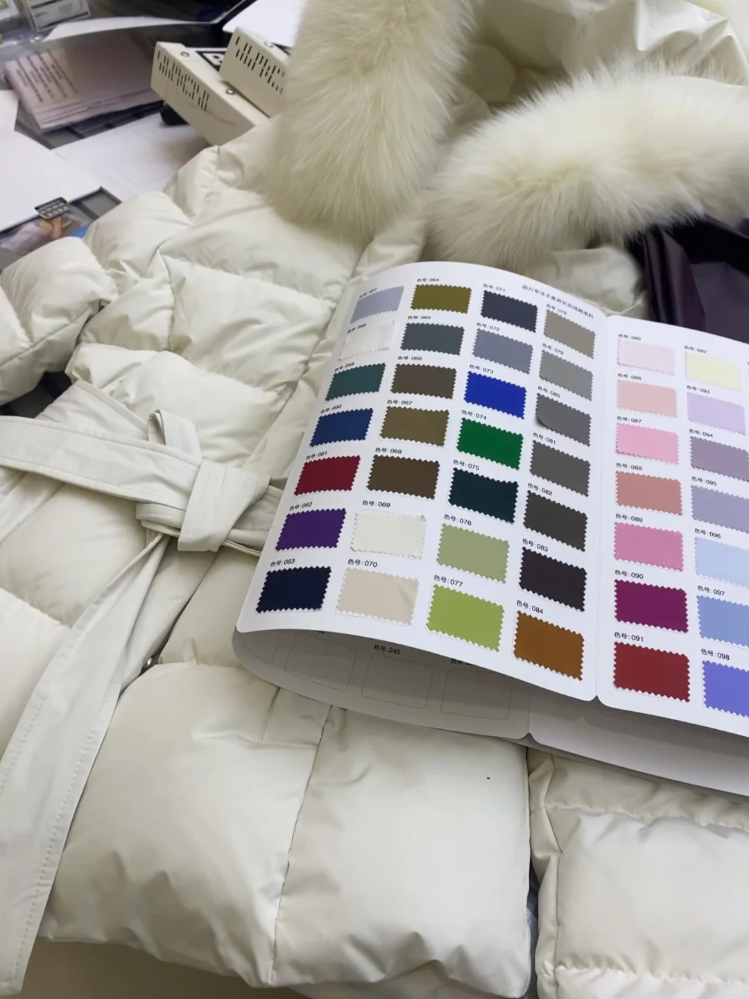 韩女白月光羽绒服打版完成！还想要什么颜色？