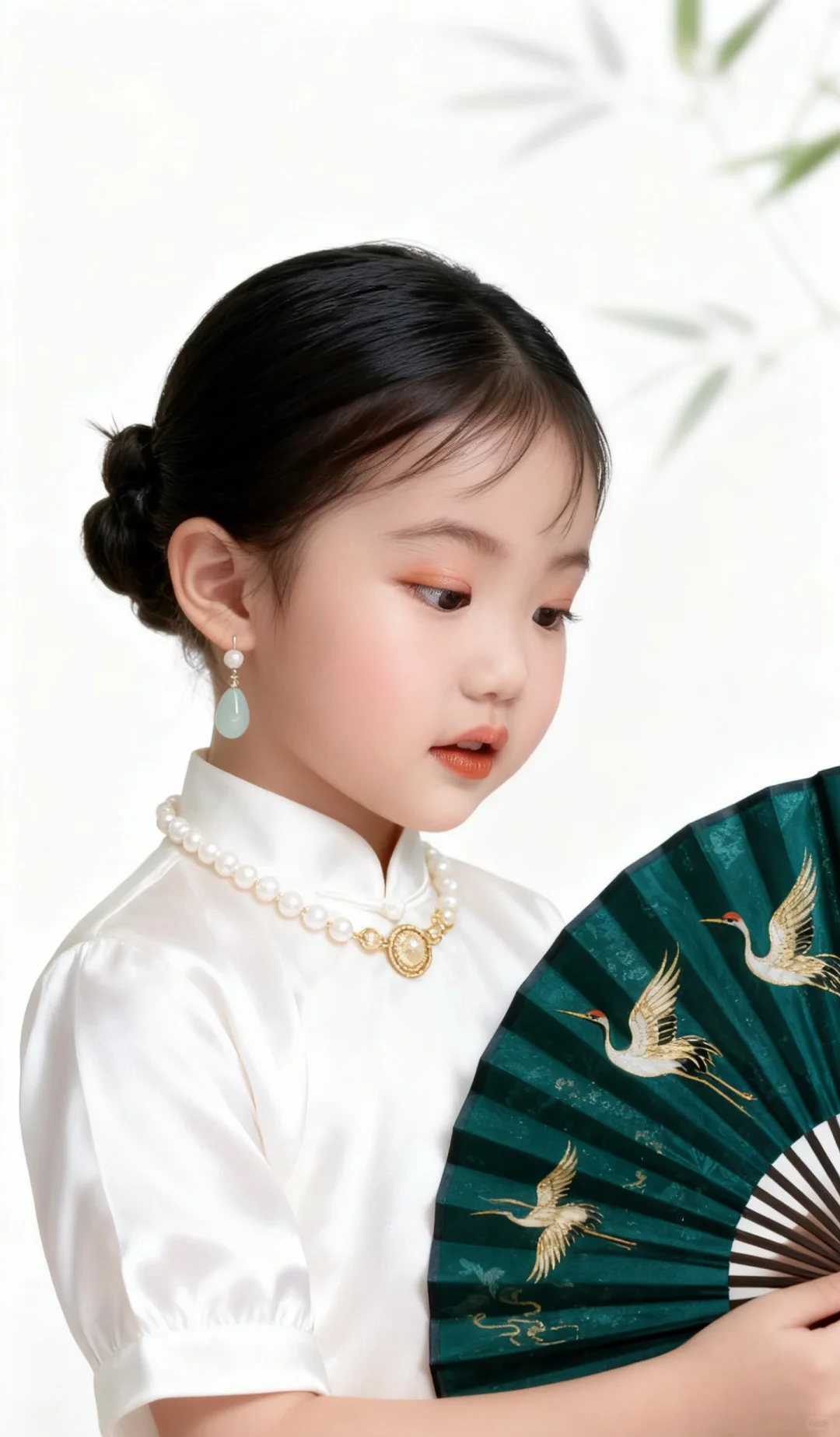 女宝ai写真┃🌿10岁女儿的马面裙初体验‼️