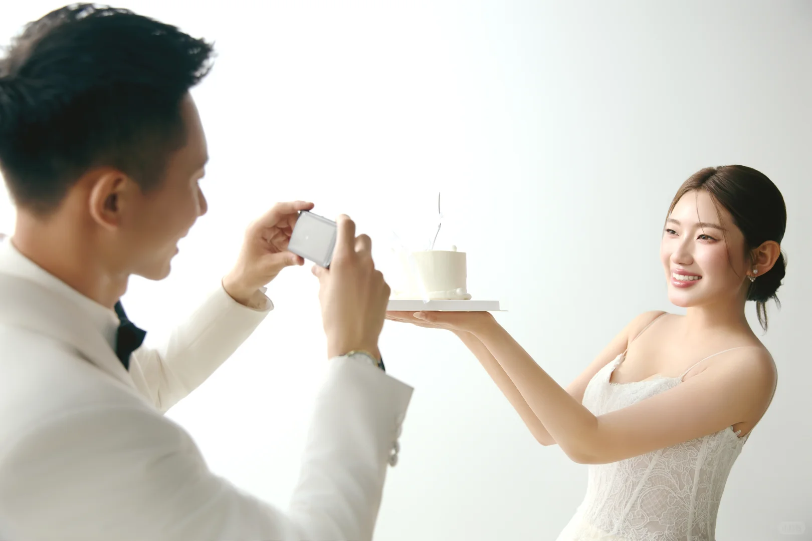 客片包美系列!韩式极简婚纱照清新又甜美