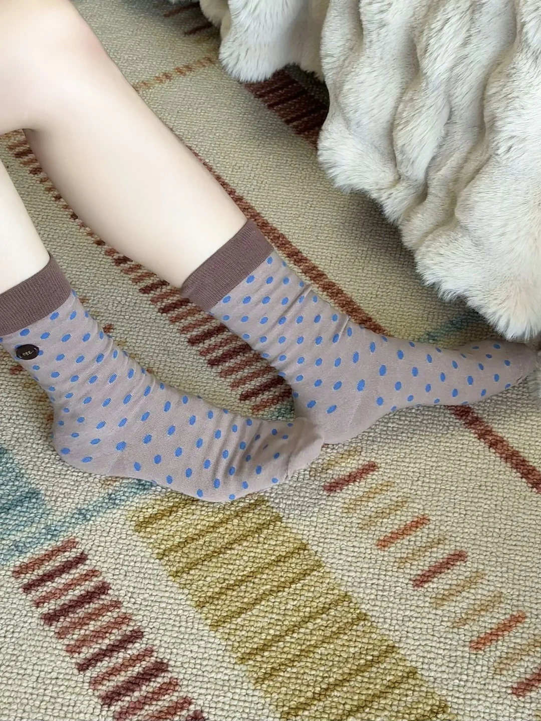 摩卡巧克力🍫波点袜 冷暖碰撞的惊喜