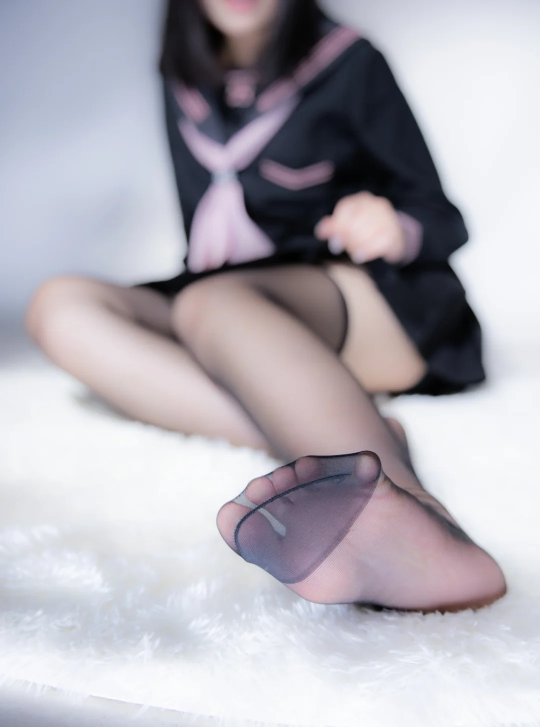 最近试穿的薄款黑丝～