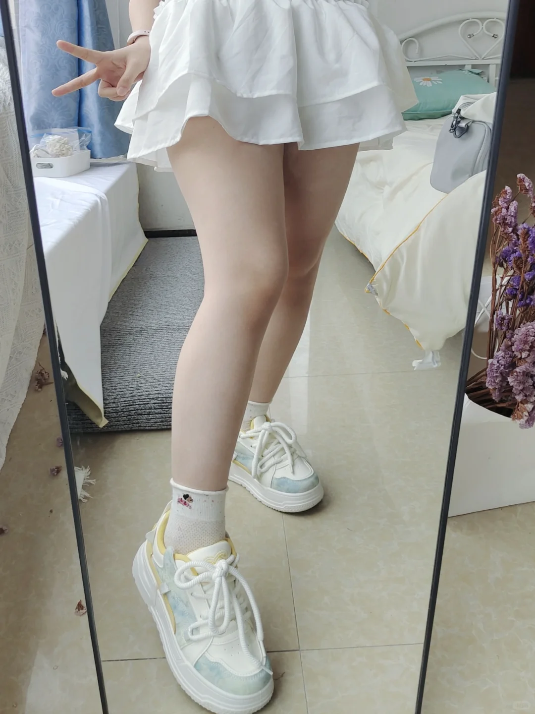 真滴敲喜欢暖色调的袜子呀，太适合出门穿啦