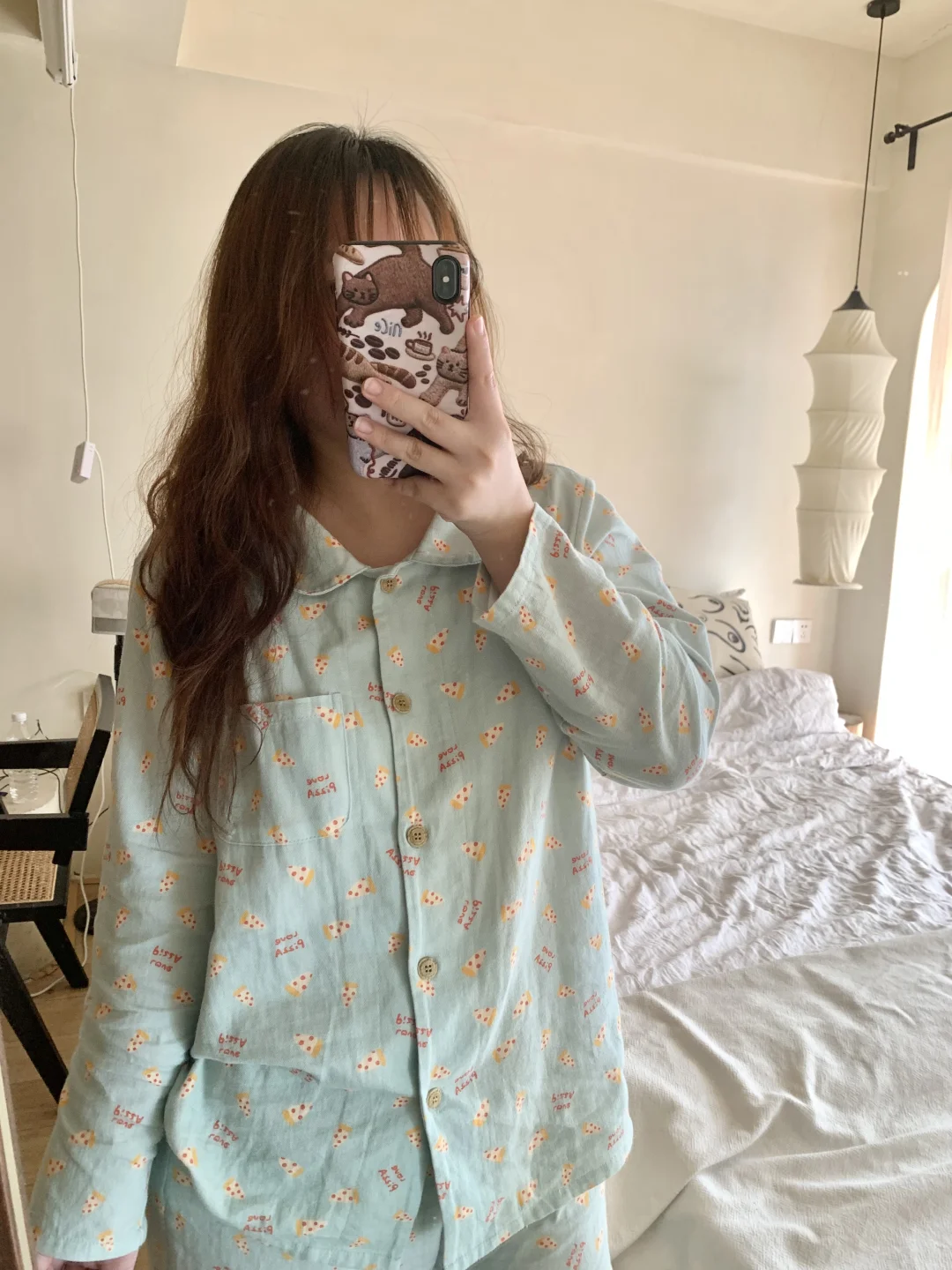 今天是披萨味的秋天🍂薄荷色系！