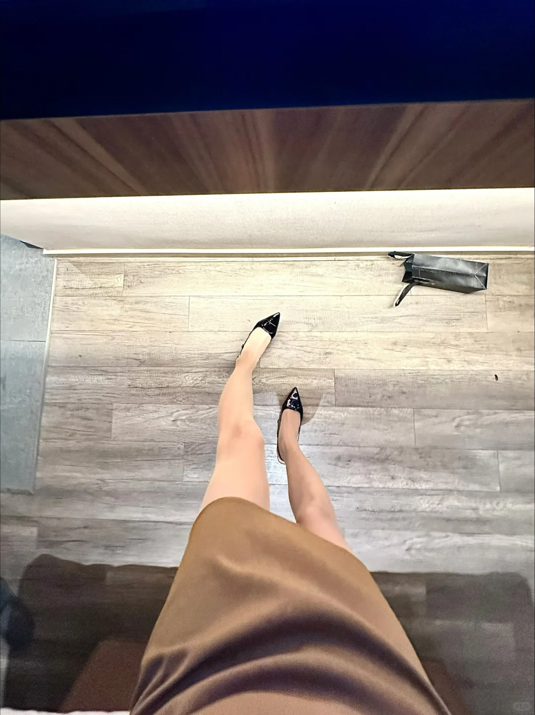 肤色极光袜➕侧空高跟鞋🟰长腿作弊公式🤭🤭