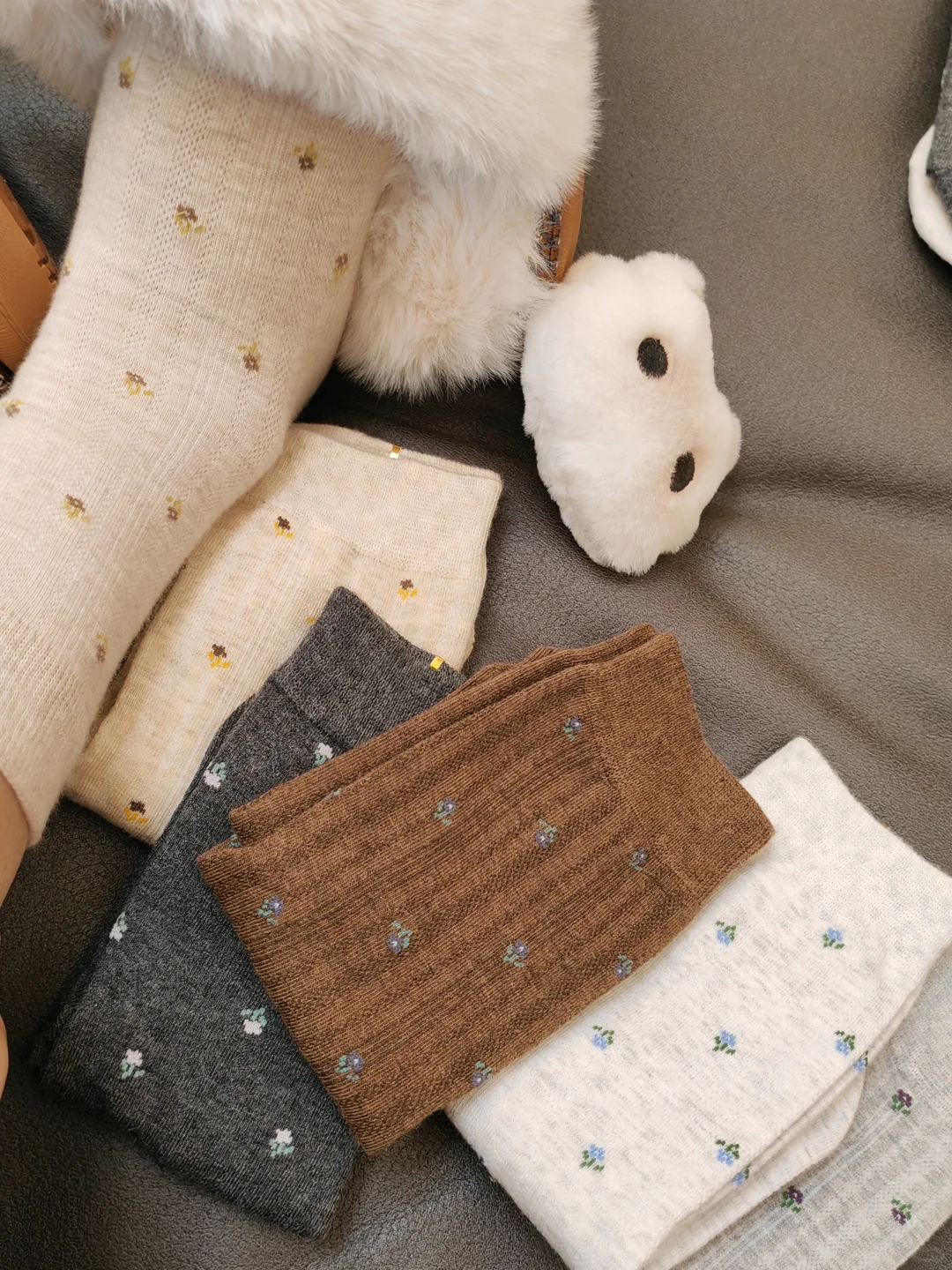 ✨小碎花无骨纯棉袜子🧦真的好舒服~