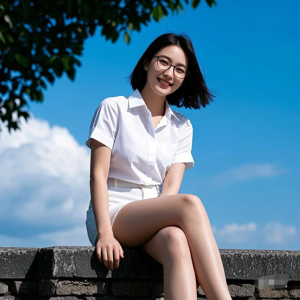 好喜欢这张，清清爽爽的白月光～