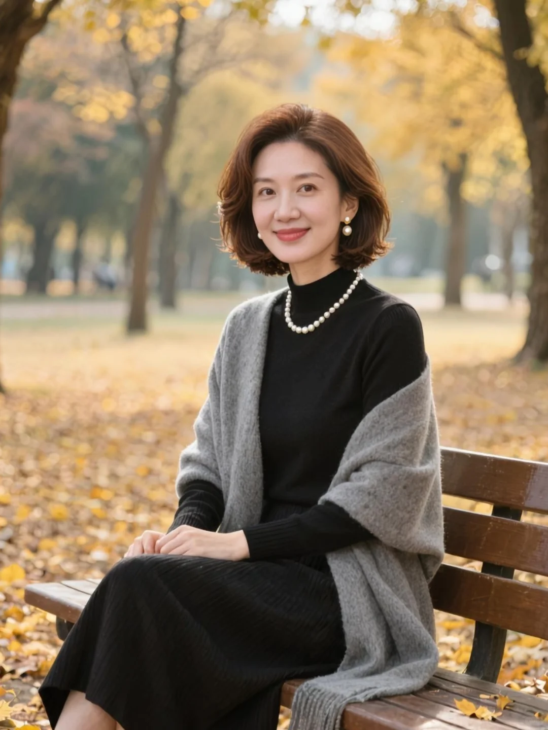 55岁 简约 素雅才是真气质