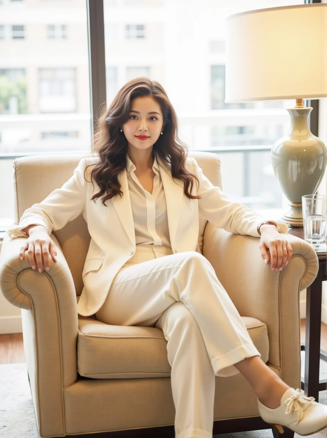 极简白西装穿搭｜静奢风的高级感,轻松拿捏