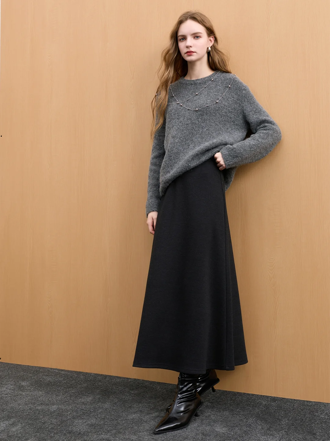 冬季焕新&middot;优雅通勤💻A字长款半身裙