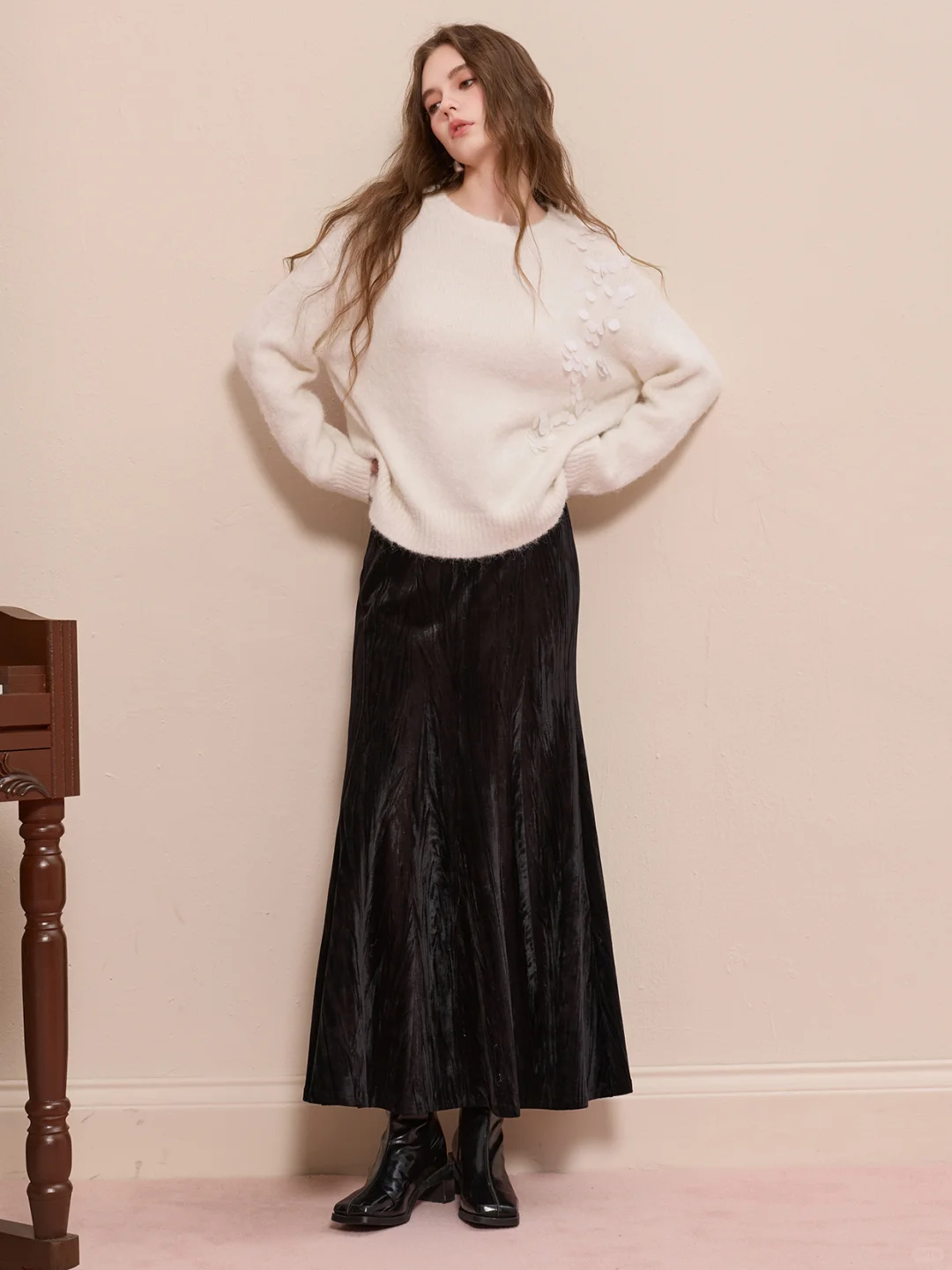 气质优雅&middot;丝绒鱼尾半身裙🍷