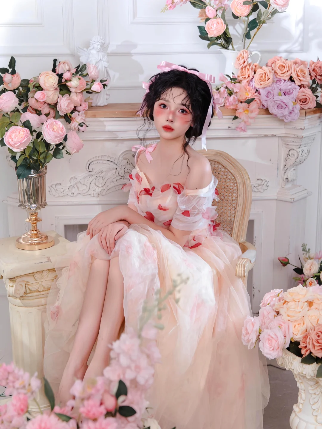 误入莫奈花园的少女💐上海油画写真