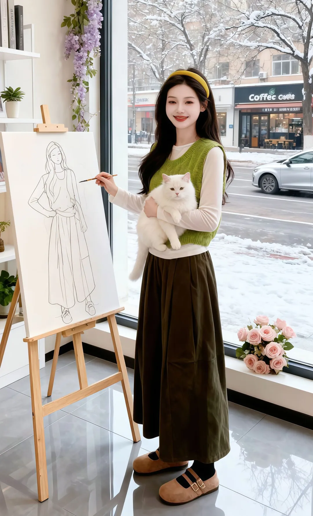 简简单单的韩系小清新穿搭～