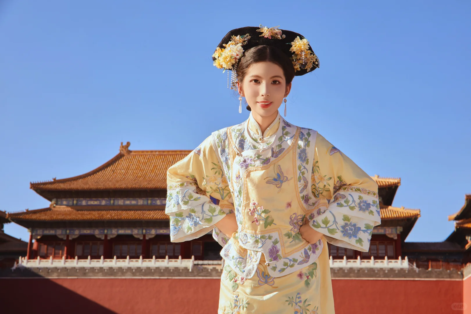 我和妈妈，在北京拍了一组古装剧大片