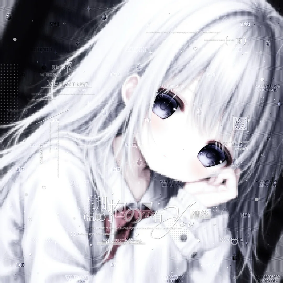 一组忧郁萌系女漫头