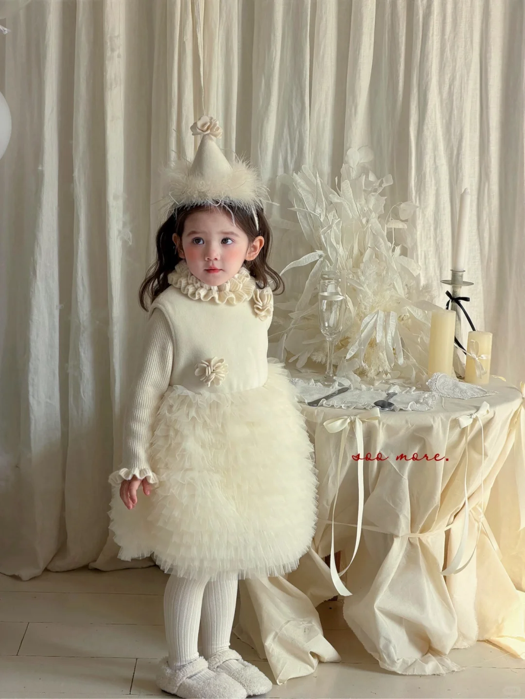 小女宝周岁生日这样穿包出片