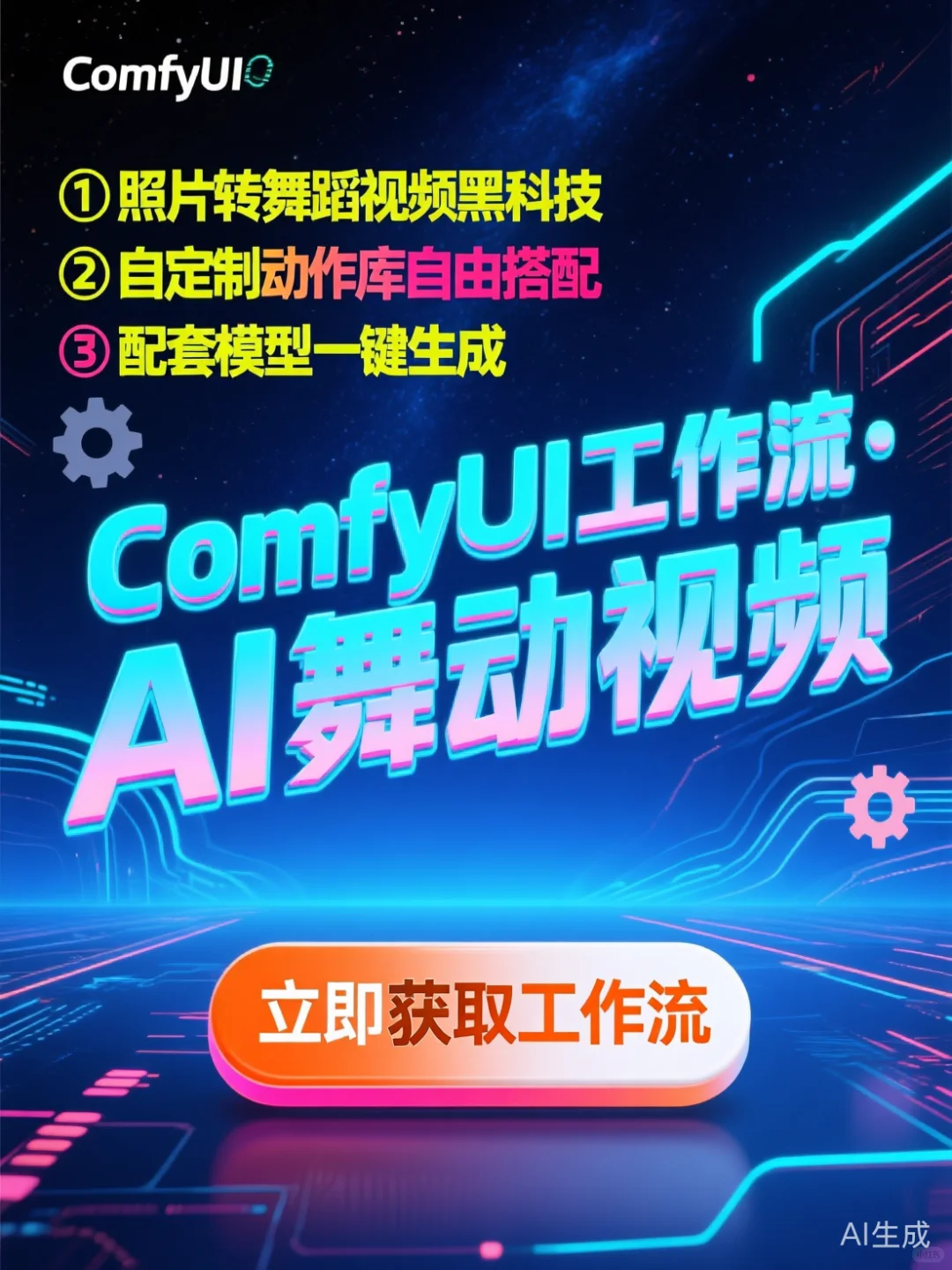 ComfyUI跳舞工作流｜AI照片变视频