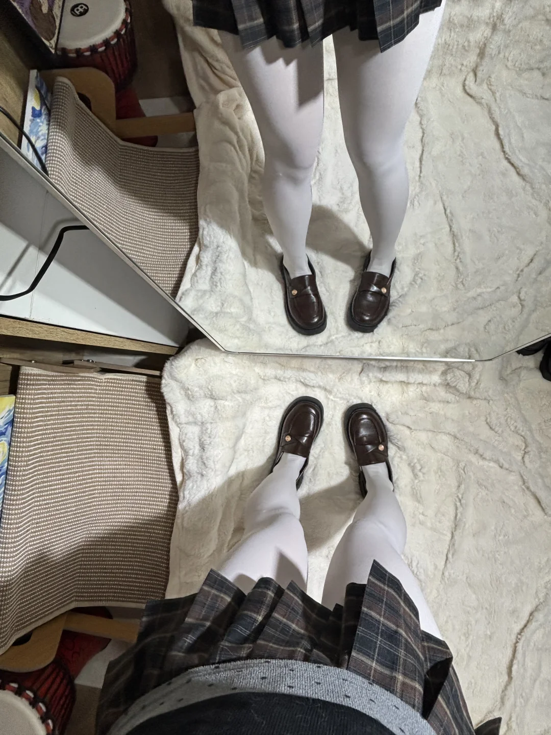 哇哇哇❗️动漫腿二次元白色连裤袜太美了