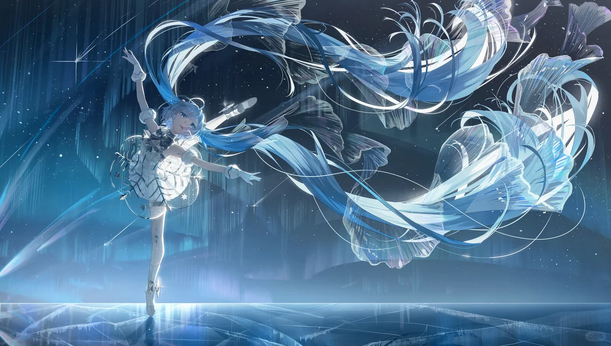 透视装角色插画