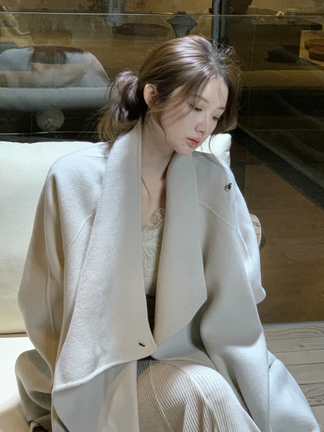 一条自带神性美的蕾丝裙