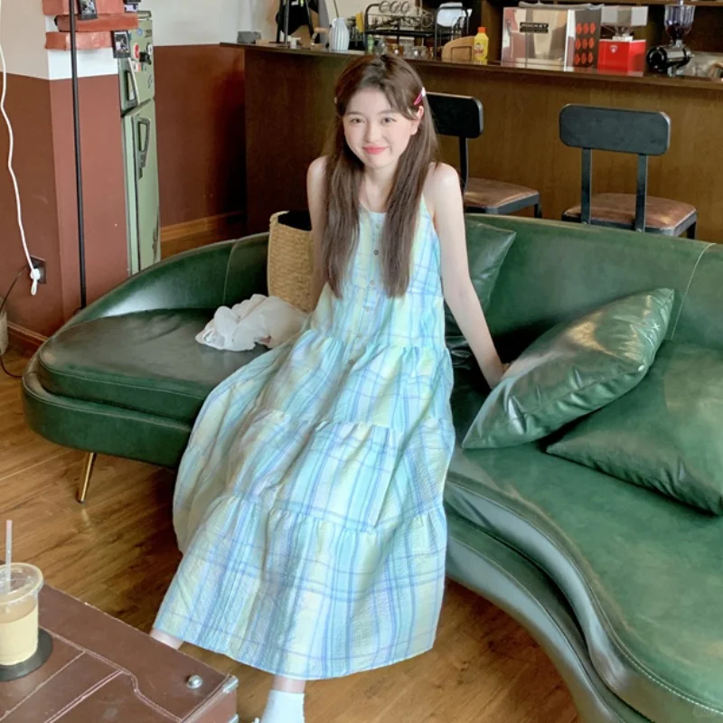 清纯甜美连衣裙女春装2024新款纯欲复古