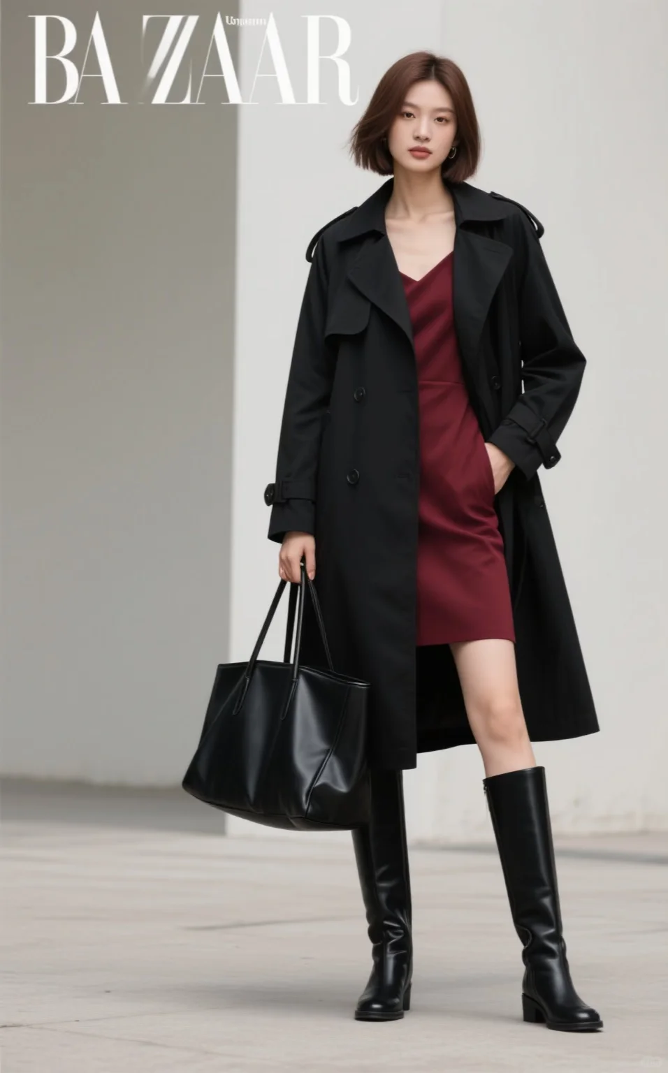 🍂早秋穿搭|优雅知性的勃艮第红