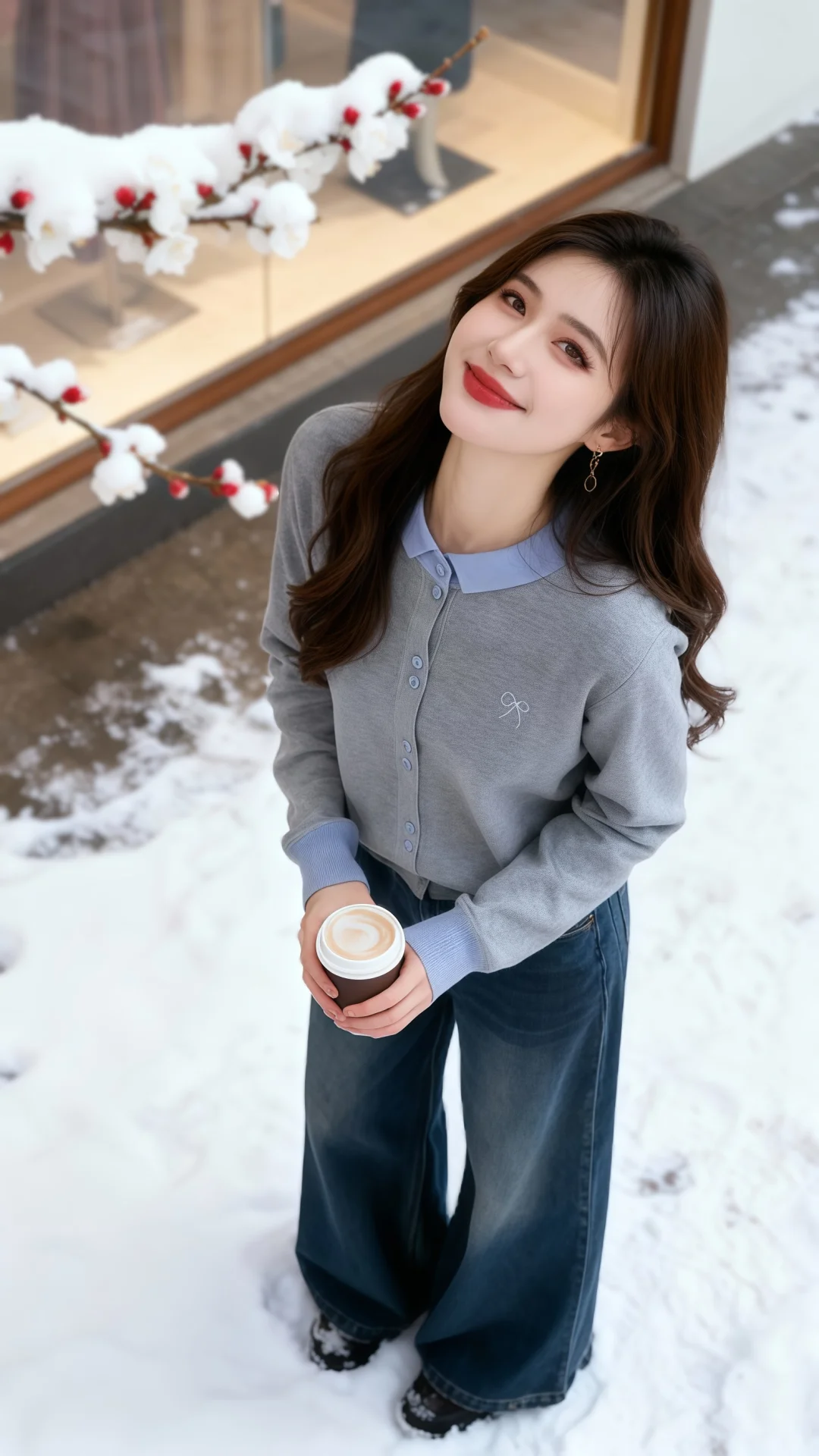 秋冬针织衫穿搭