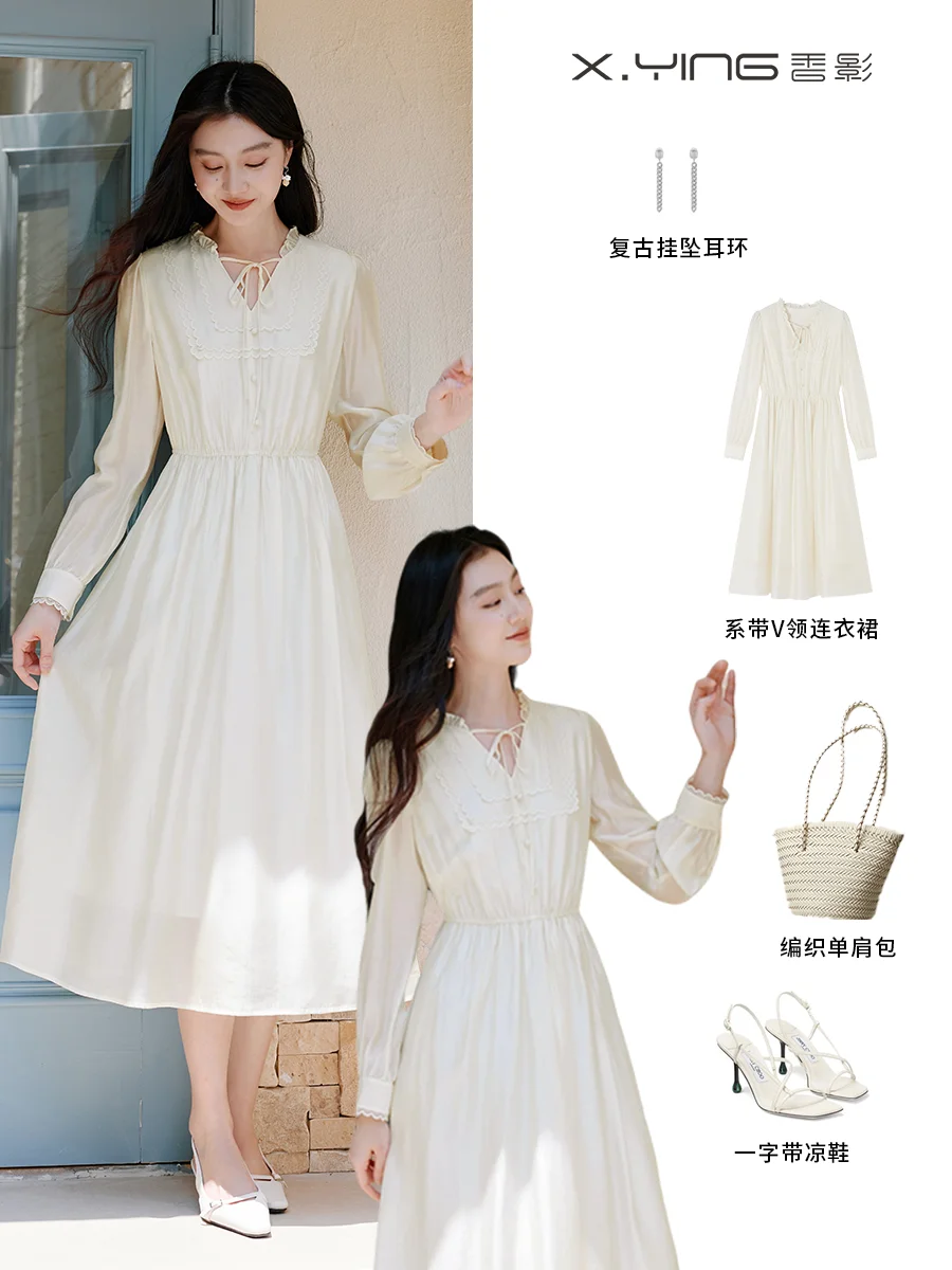 跟着lookbook学穿搭🤍白色系&middot;早秋连衣裙