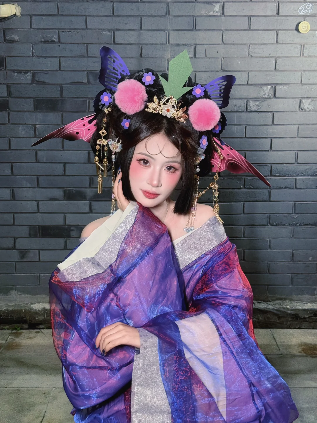 葫芦娃小蝴蝶，今日女摄体验📸