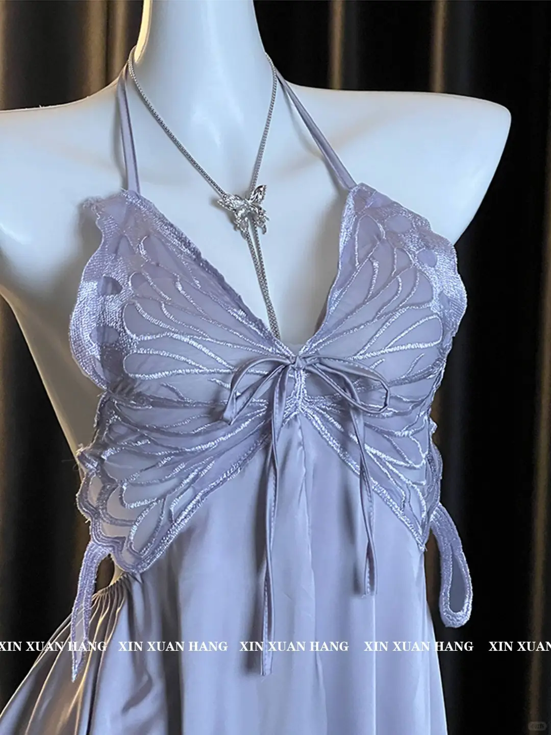 💤夏夜必备！性感蝴蝶透视睡裙👗