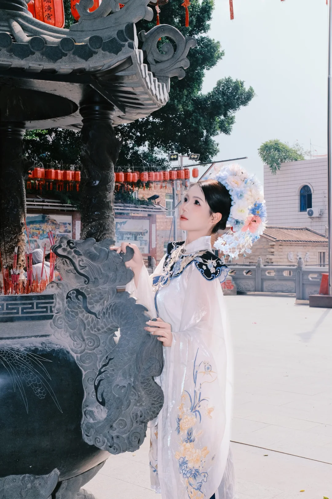 只为簪花而来一口气拍了两条套不过三