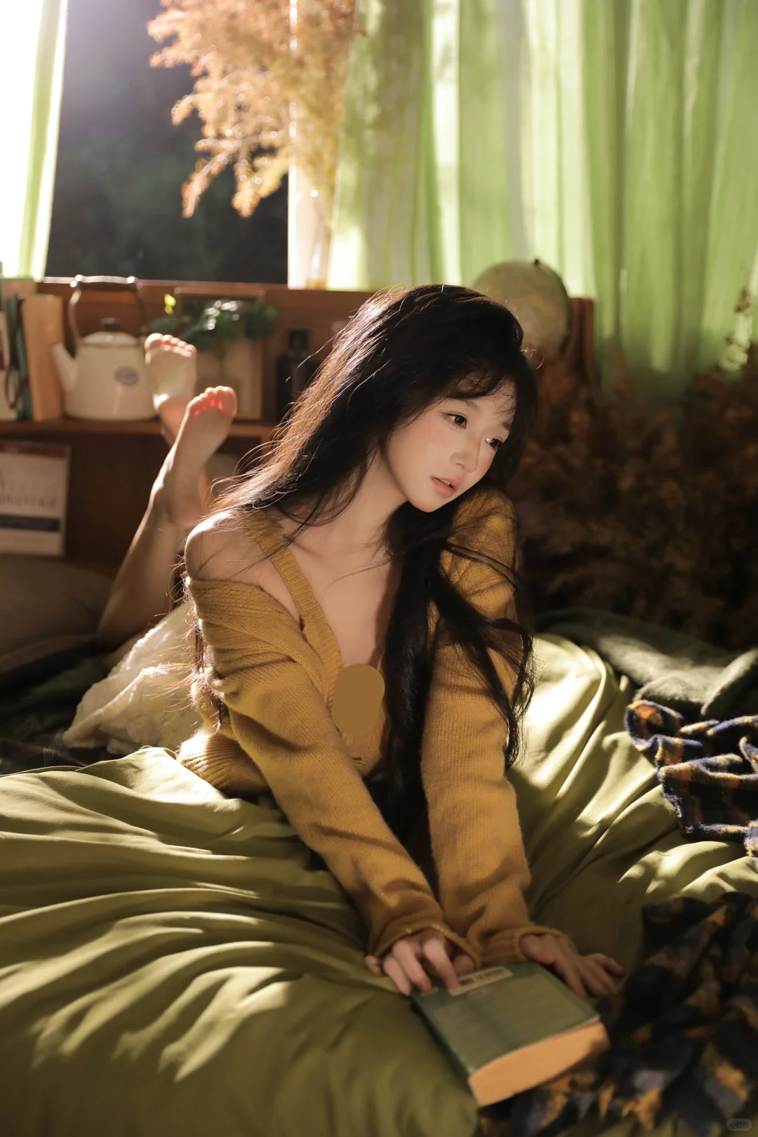 陪我一起看书📖叭｜居家秋日纯欲写真