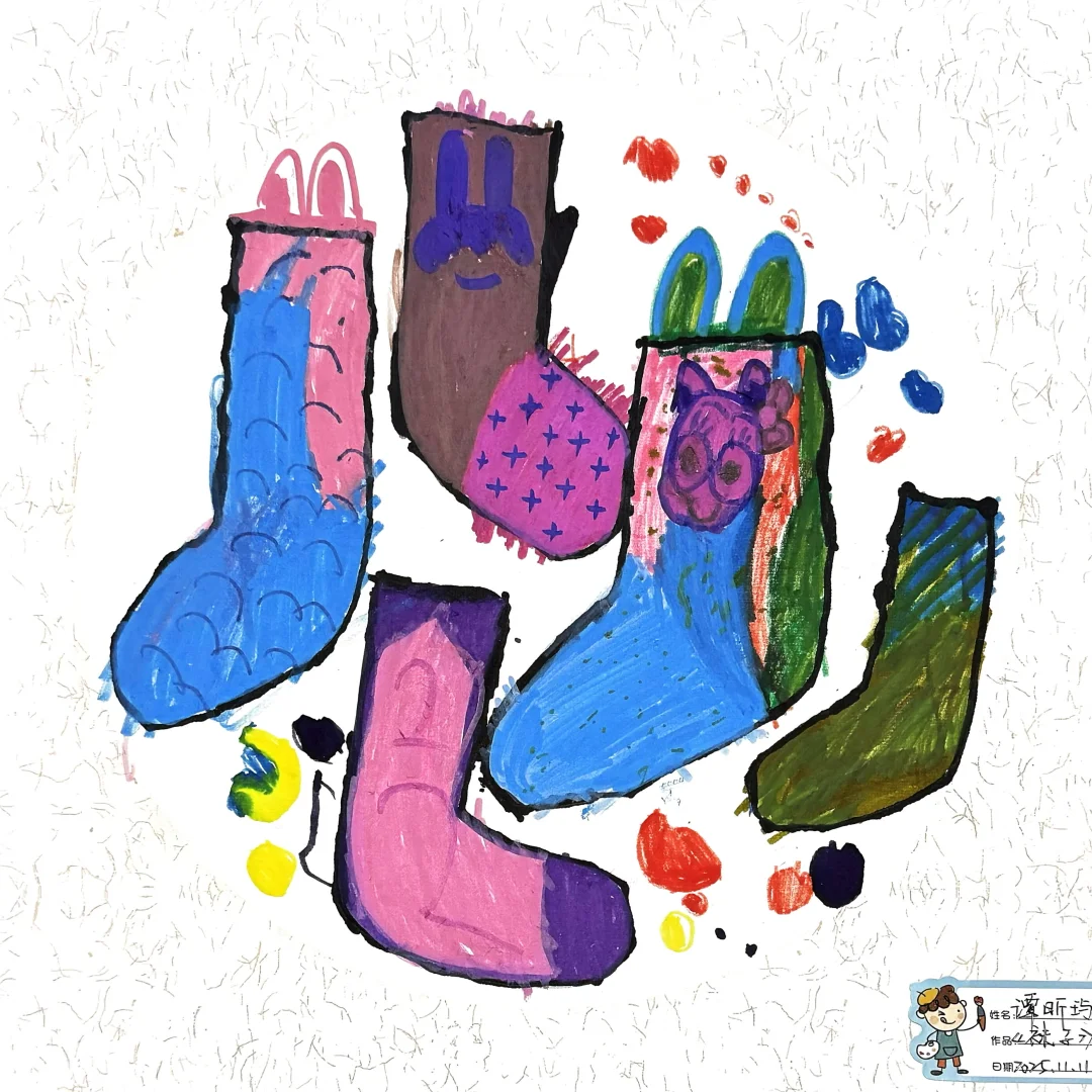袜子｜小班创意美术