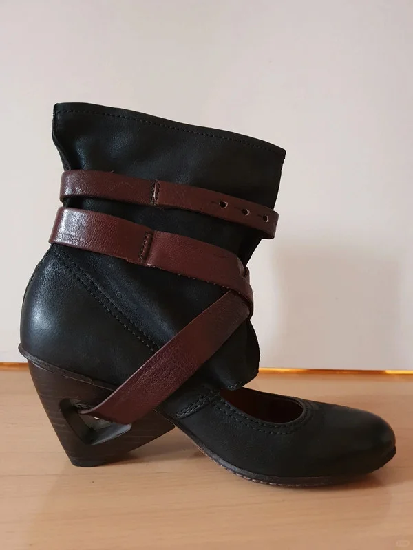 夏日coolgirl 🖤黑色缠绕绑带高跟凉鞋