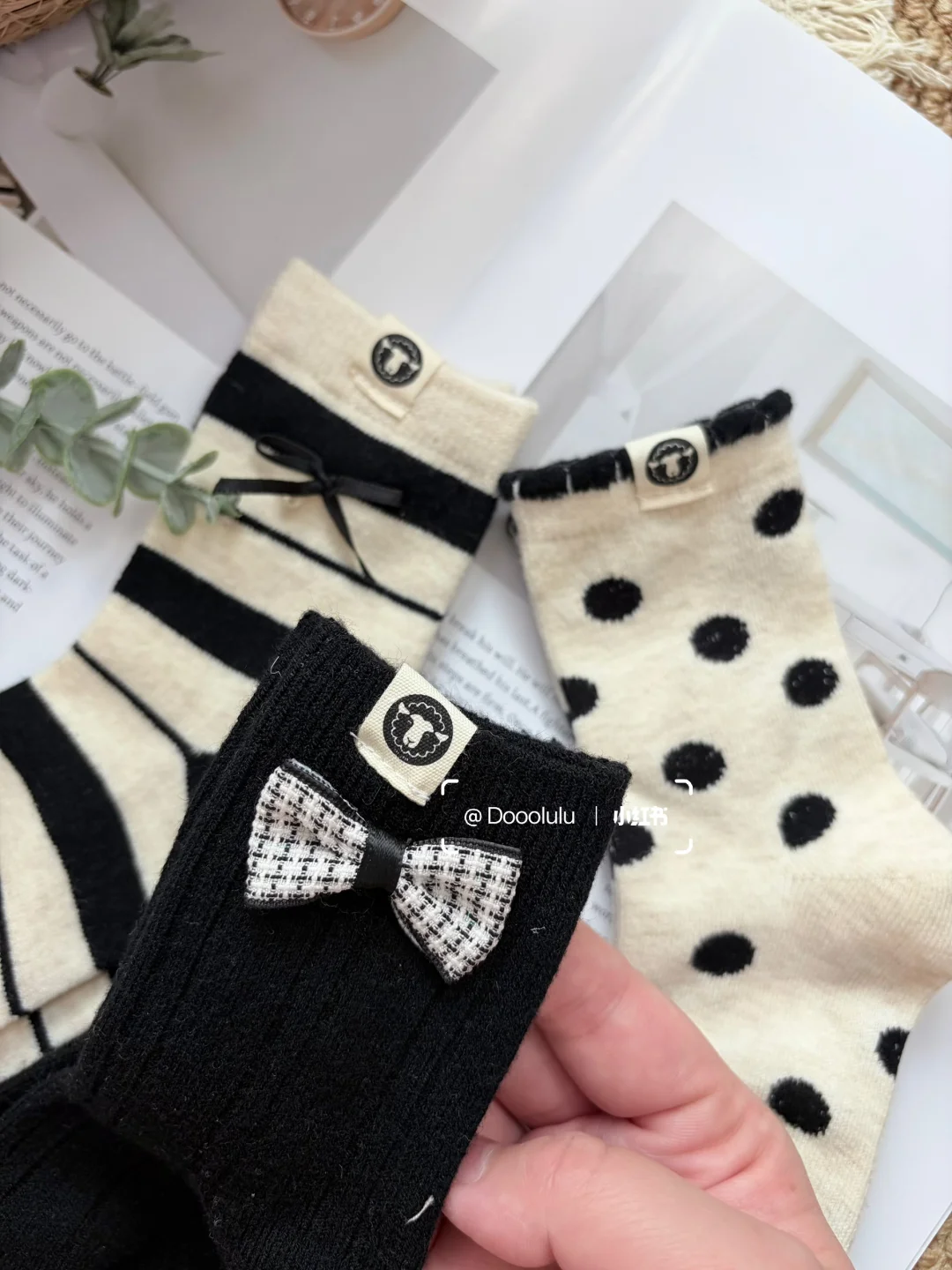 安利这个好看又好穿的羊毛袜，细节拉满！