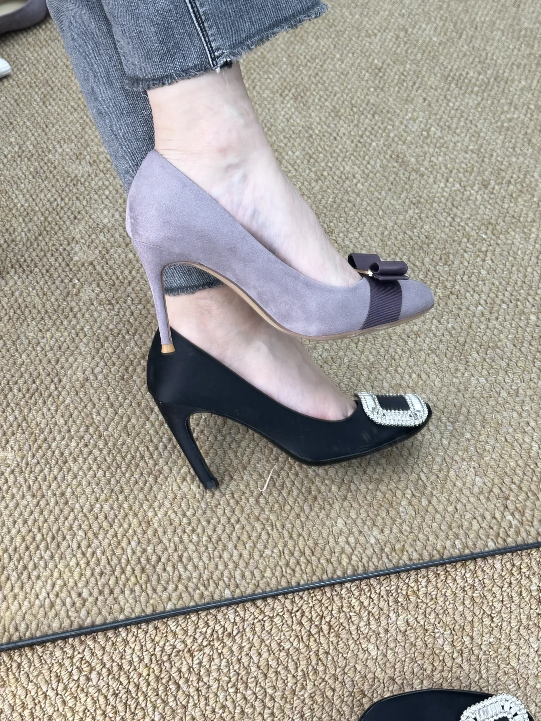 一见钟情的紫色高跟鞋、绝了！