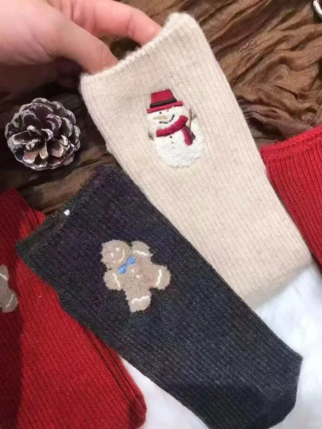 Tabio雪人袜、Tabio卡通女袜