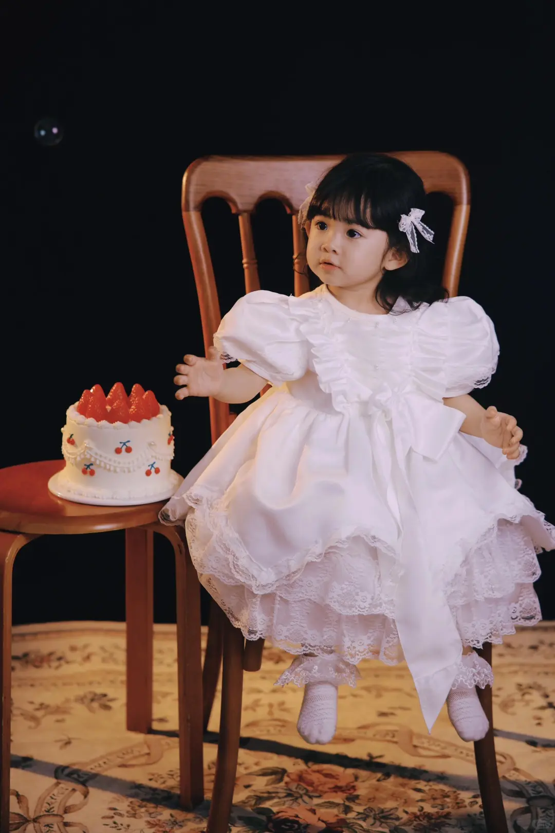 可爱幼崽的婚纱公主裙写真～