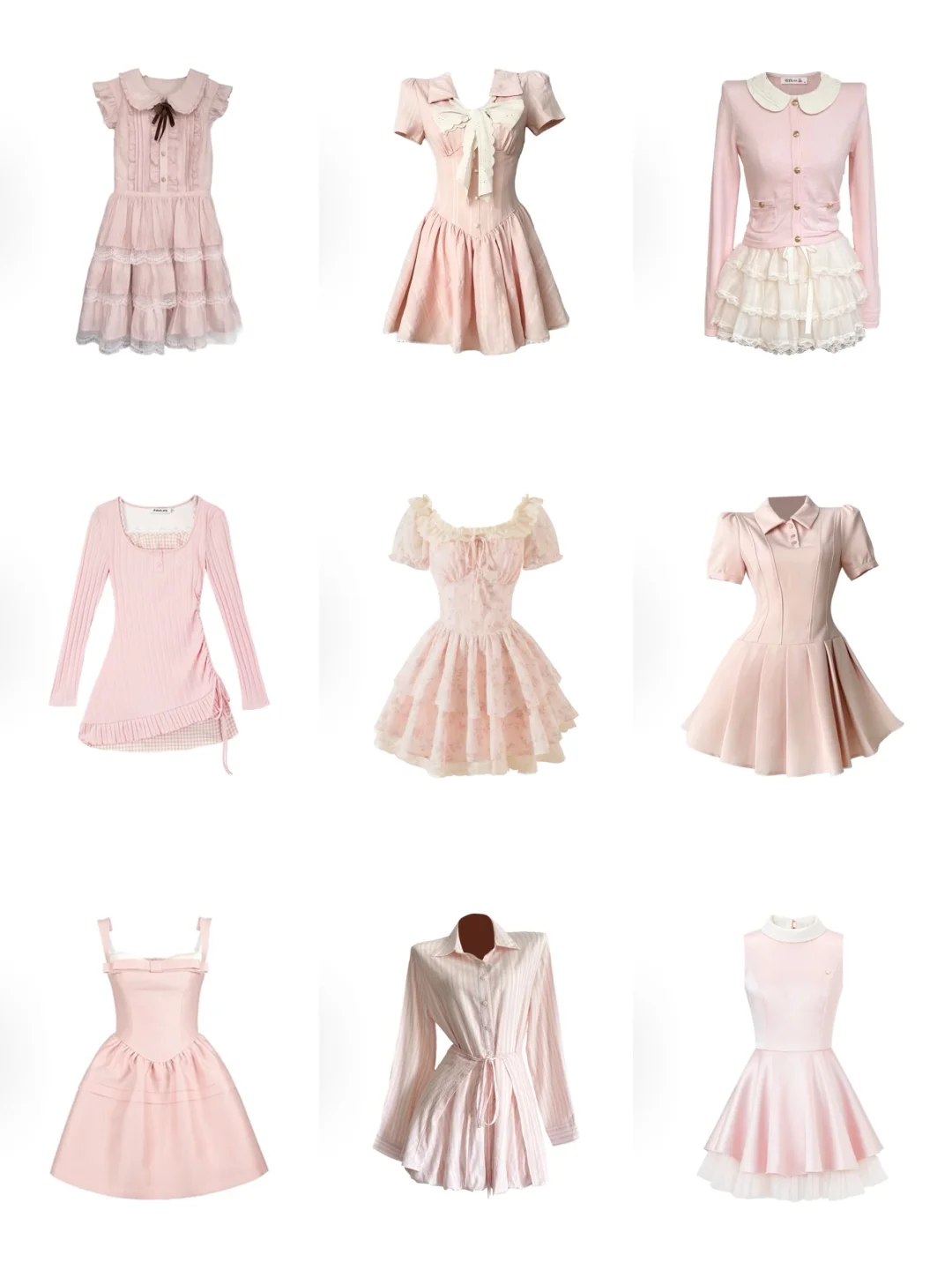 粉粉嫩嫩的小裙子👗丨你的电子衣橱🛒