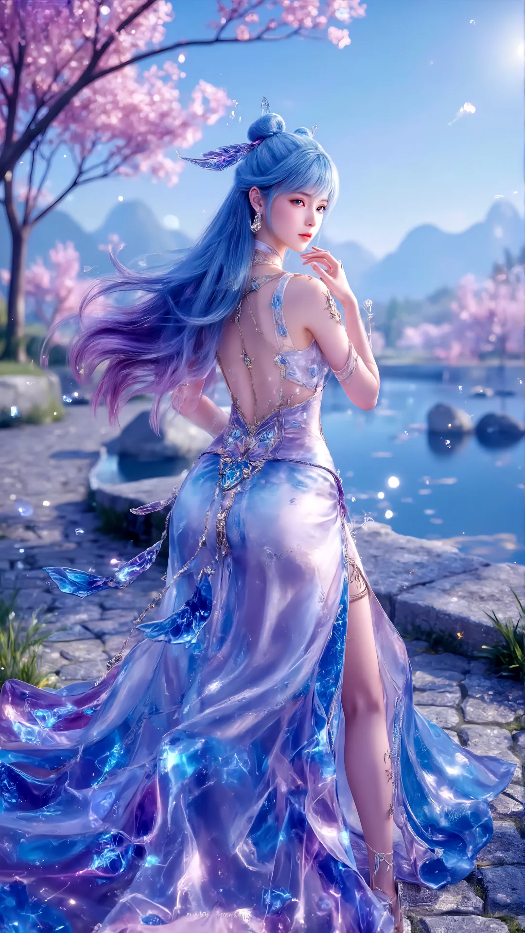 国漫女神壁纸13、喜欢的礼貌拿图