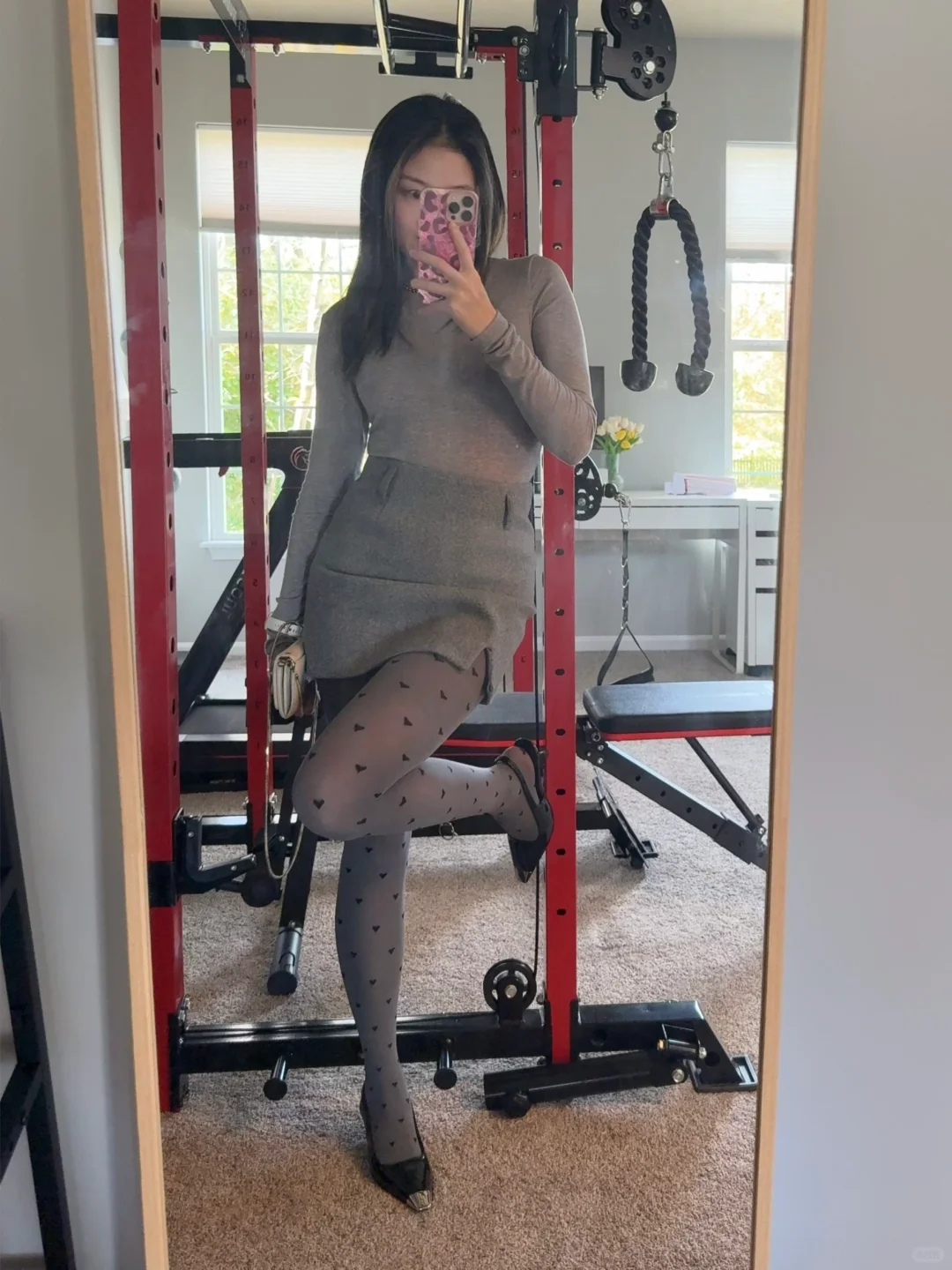 被这条紧身打底袜美晕了