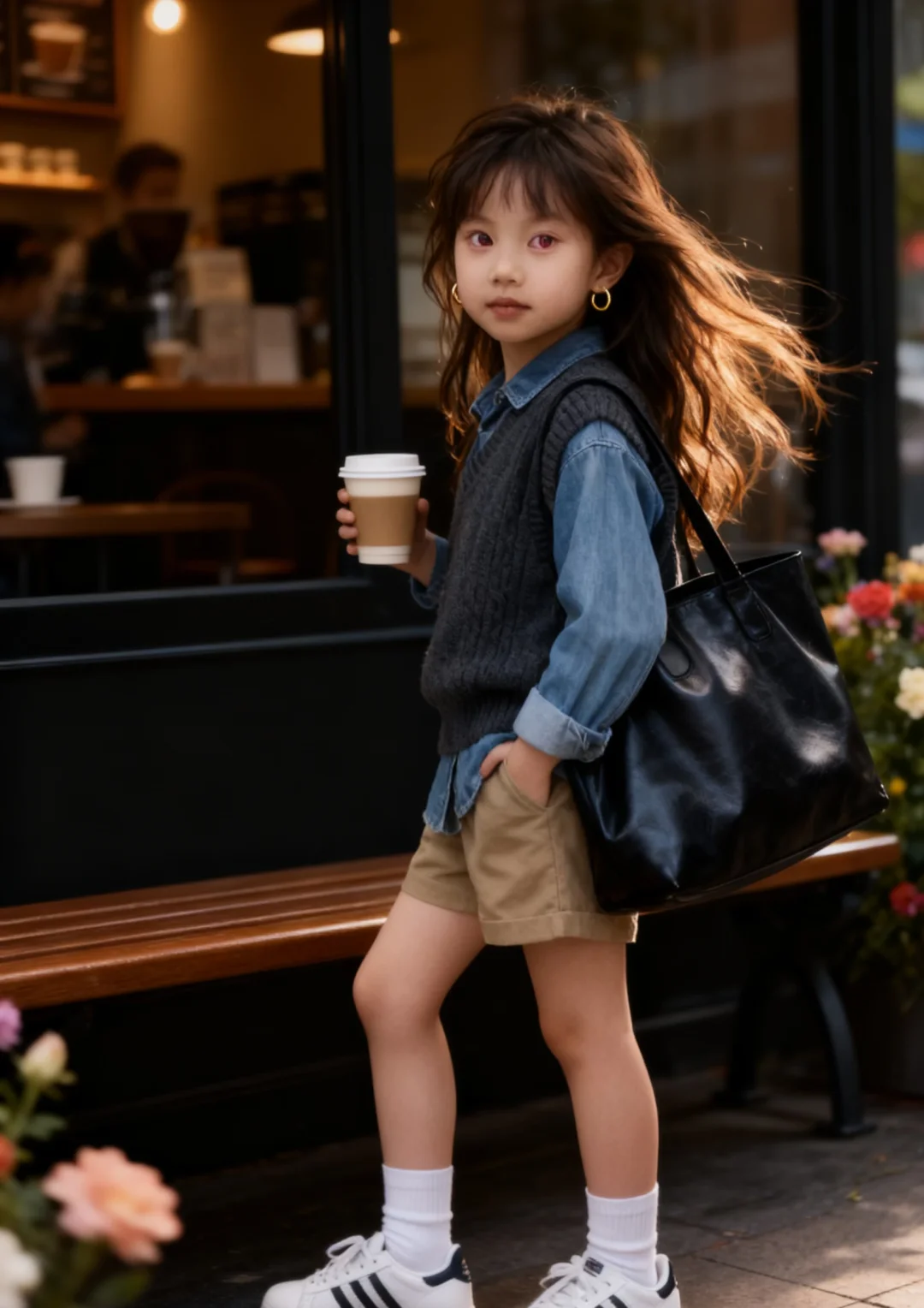 小女孩子的时尚穿搭、好美呀、