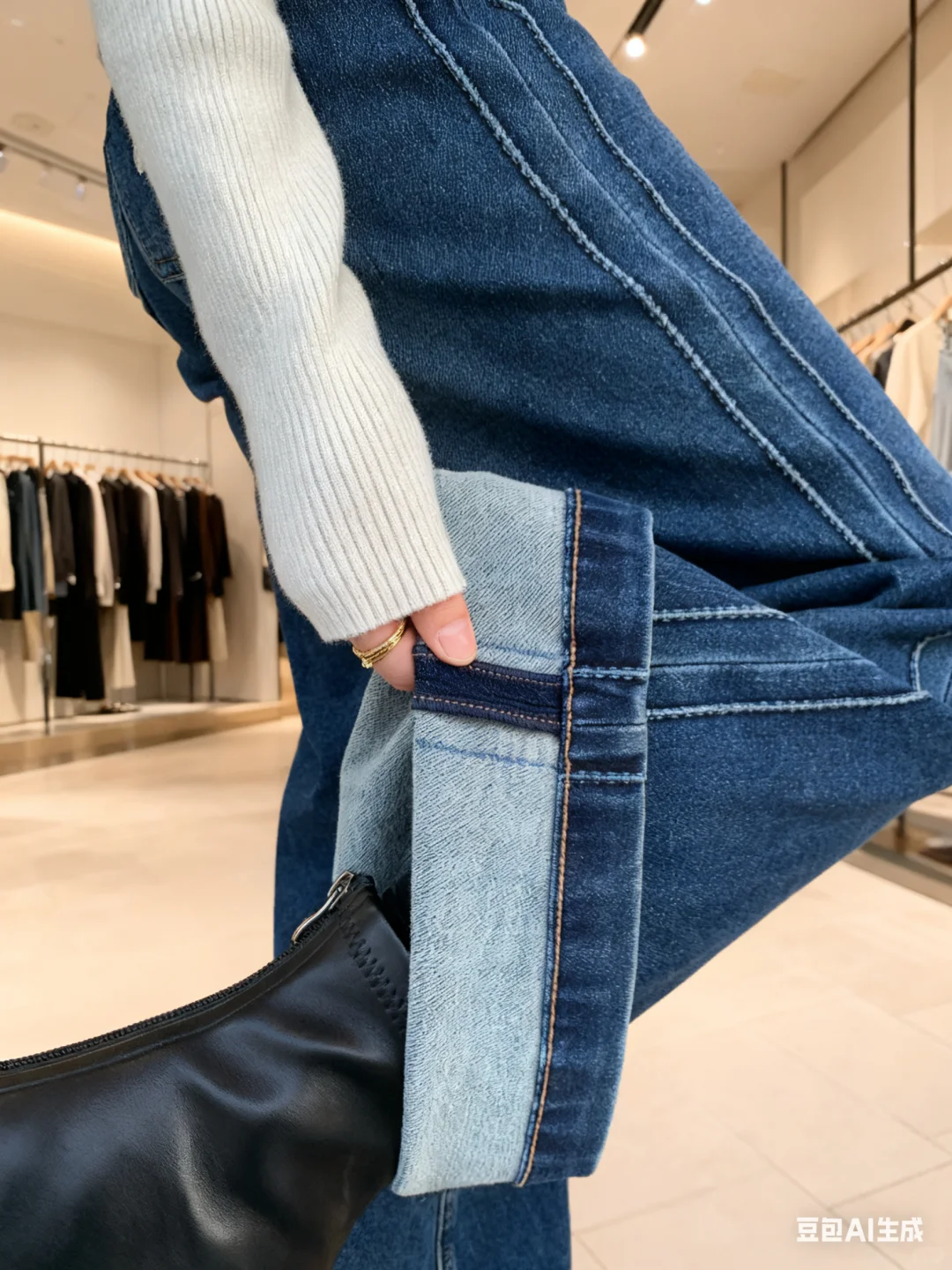 精致女人的必备蕾丝拼接针织衫