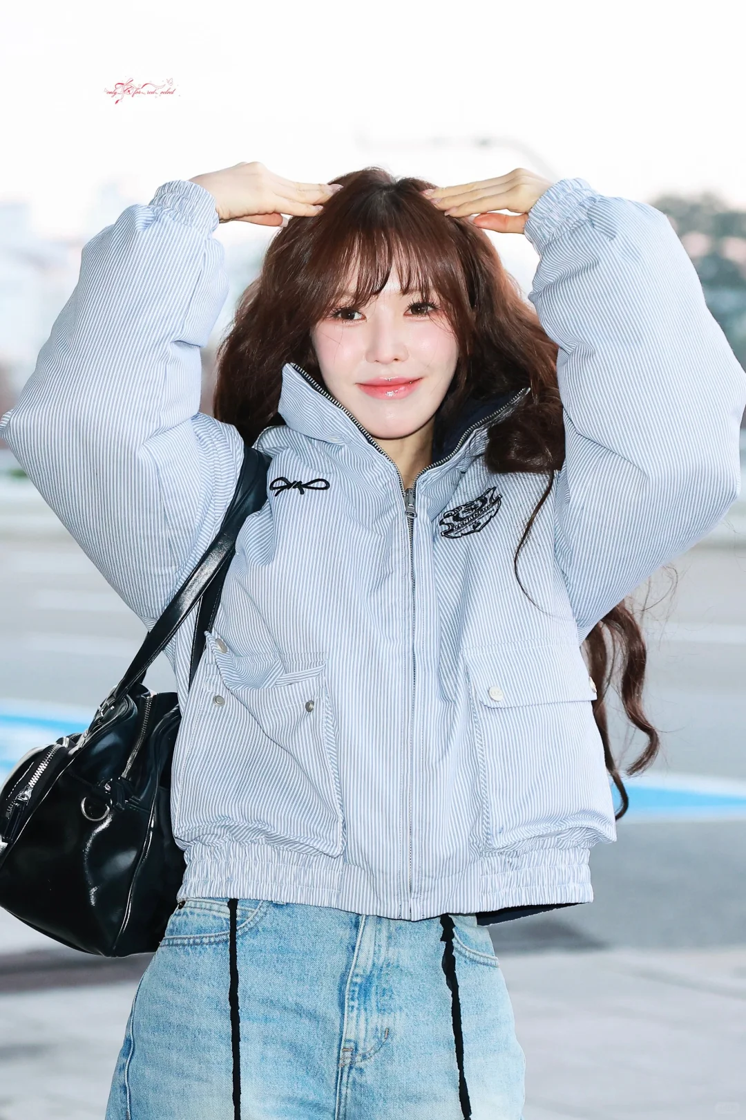 wendy孙胜完机场穿搭分享｜清新的蓝色系！