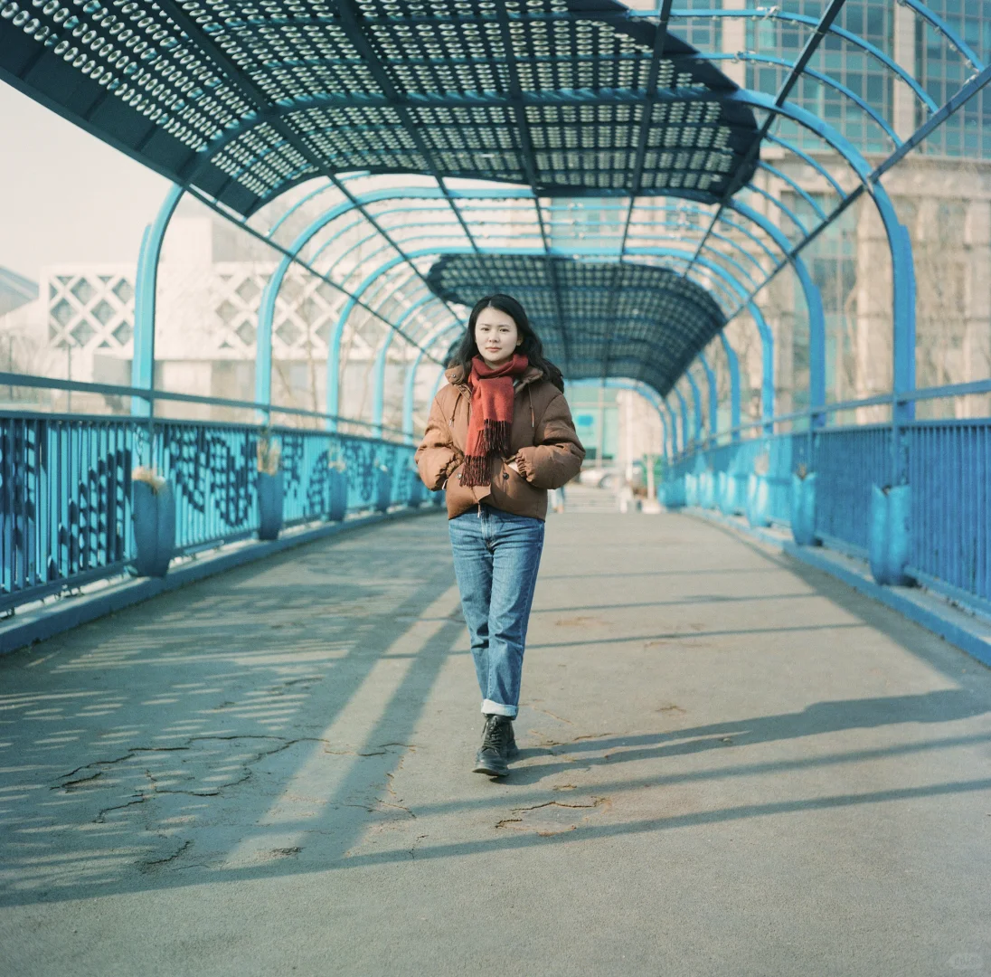 胶片写真，漫步冬日遇见温柔的你