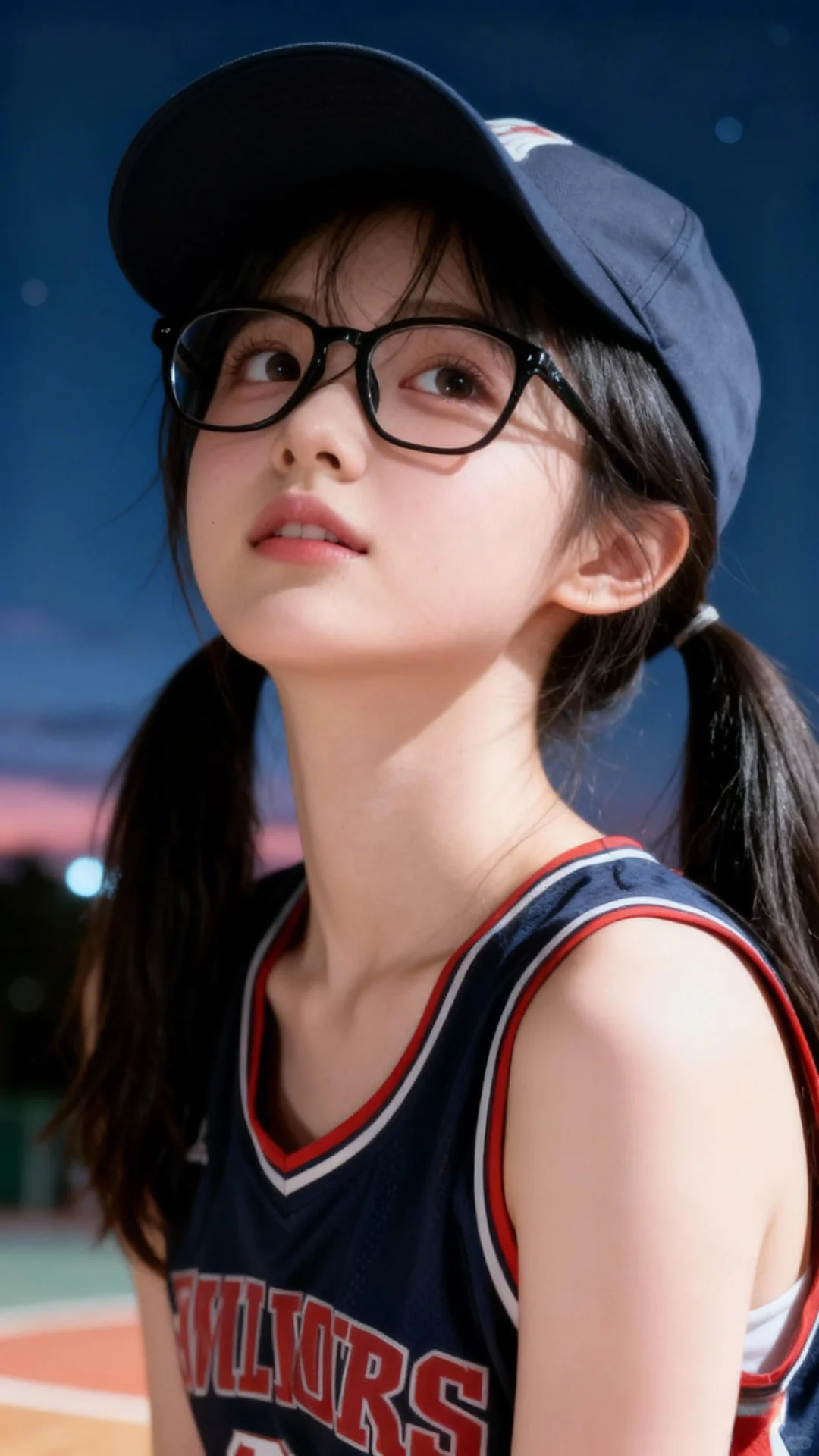 戴眼镜的女孩儿