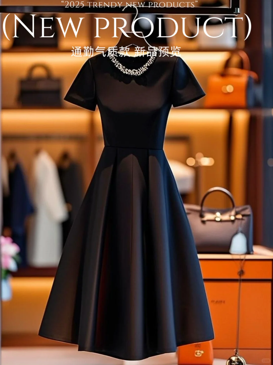 全网首发！法式赫本风小黑裙，高级感满分