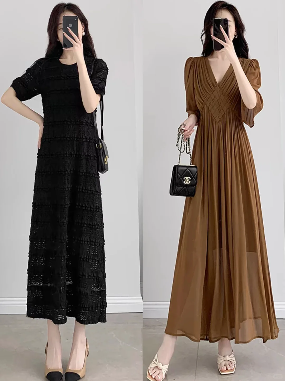 三四十岁女人夏季连衣裙高级又优雅穿搭